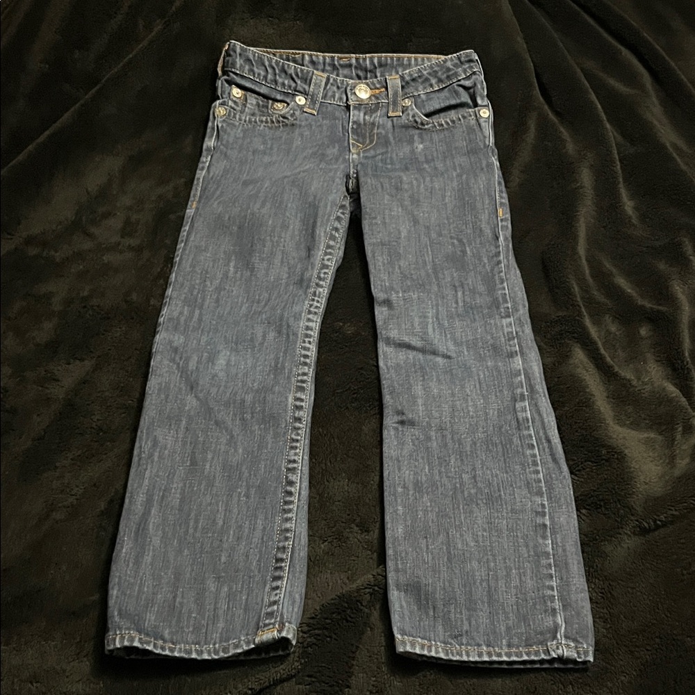 True Religion Dark Blue Straight Leg Jeans